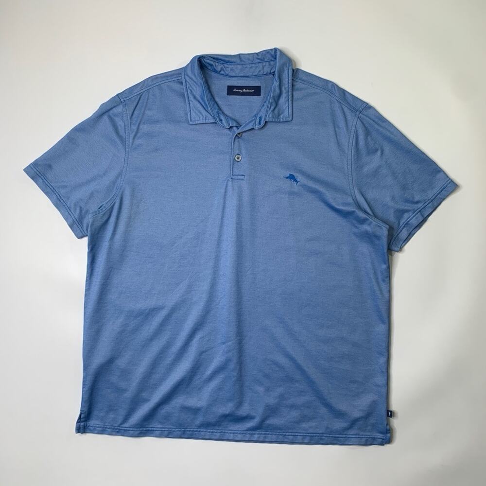 Tommy Bahama Polo Shirt Mens XXL 2XL Copen Pima Cotton Blend Short Sleeve Golf - Picture 2 of 9
